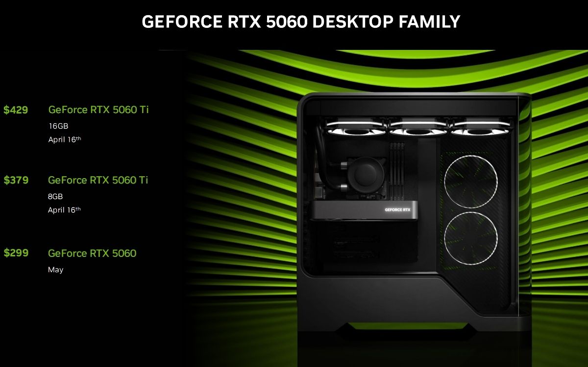 Nvidia Perkenalkan RTX 5060 dan RTX 5060 Ti